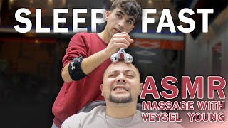 SLEEP MASSAGE ASMR | Amazing Head Massage In Real Barber Shop With Veysel and ASMR Anil Cakmak