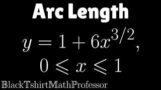 Arc Length Problem 1 (Calculus 2)