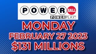 Powerball Results February 27 2023 $131 Millions   MrLotto