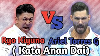 Karate KATA ANAN DAI Shito Ryu "Ryo Kiyuna (JPN) VS Ariel Torres G (USA)" - KATA Training - WKF