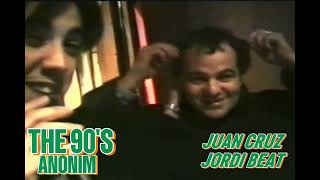 JUAN CRUZ Y JORDI BEAT EN ANONIM 1995 (antes de una sesión, puro cachondeo)