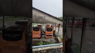 beautiful volvo sleeper buses of Karnataka RTC and Kerala RTC resting at cochin#shorts #volvo #b11r