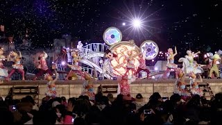 【夜回】TDS　クリスタル・ウィッシュ・ジャーニー～シャイン・オン！　風バ（2017.1.27  18:57）