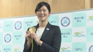 金藤選手が引退会見 リオ五輪競泳女子で金