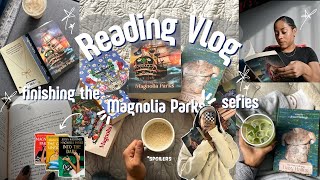 READING VLOG: finishing the Magnolia Parks series! Spoilers, live reactions, and review! 📖🦌🇬🇧🐝✨