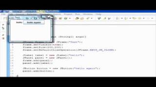 Create JFrame + JPanel + button: SWING/GUI in Java TUTORIAL/HELP NO visual editor