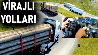 MÜKEMMEL YOLCULUK! (VİRAJLI DAĞ YOLLARI) - ALP DAĞLARINDA TOMRUK GÖTÜRDÜK - ETS 2 TruckersMP T300RS