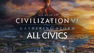 Civilization VI All Civics / Civic Quotes  ( Gathering Storm Rise and Fall )