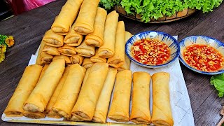 CHẢ GIÒ - chả giò nhân thịt khoai môn giòn lâu xốp ngon và cách làm nhân chả giòn ngon đón tết