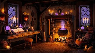 Cottage - Halloween Ambience with Fireplace, Rain, & Distant Thunder for Relaxation