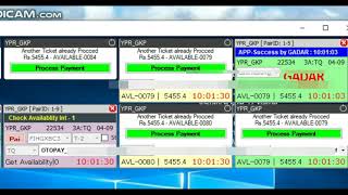 Today Tatkal Ticket Booking Live By GADAR | Best Tatkal Software For Buy Contact Me