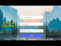 Build a Glassmorphism Login Form from Scratch | HTML & CSS (Step by Step)