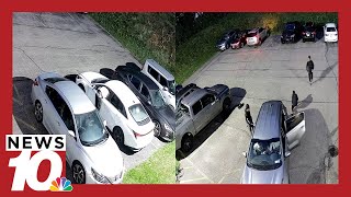 CAUGHT ON CAMERA: Break-ins in Rochester parking lot