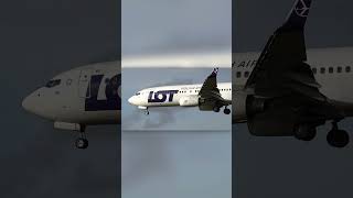 LOT Boeing 737-800 Landing at Norwich Airport!