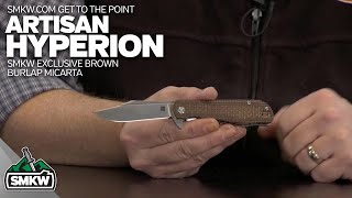 SMKW Get to the Point: Artisan Hyperion Brown Burlap Micarta SMKW Exclusive