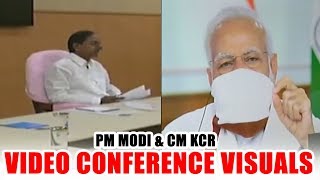 PM Narendra Modi & CM KCR Video Conference Visuals | LockDown | Political Qube