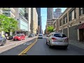 driving around downtown chicago il in 4k video