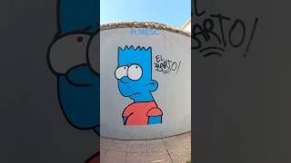 Blue Bart 💙 #asmr #graffiti #satisfying