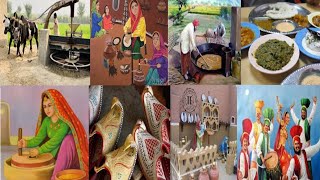Old Traditional Village Culture Of Punjab|Beautiful Village Life|Punjab Antique Culture Paintings|