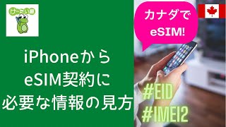 eSIM申込みに必要なEID, IMEI2をiphone から確認する方法！