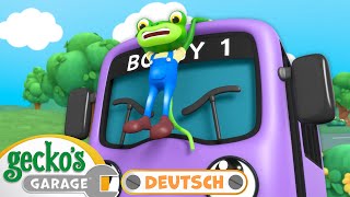 Gecko Auf Dem Bus | 90-minütige Zusammenstellung｜Geckos Garage Deutsch｜LKW für Kinder 🦎🛠️