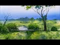 Watercolor Landscape Painting | Demonstration By Prashant Sarkar.