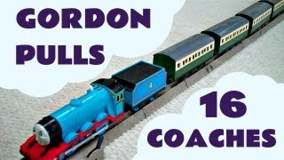 Can Gordon pull 16 Toy Train Express Coaches