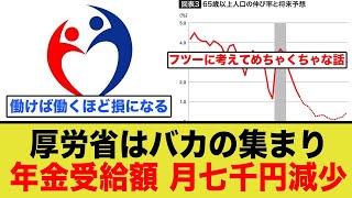 働けば働くほど損になる…、厚生年金受給額、下がりまくる…