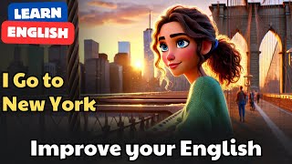 English Practice for Beginners (I Go to New York) | English Speaking Practice