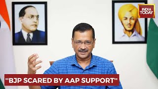 AAP Party Offices Raided After Arvind Kejriwal Reached Ahmedabad;'BJP Scared AAP Support In Gujarat'