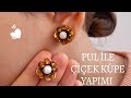 Pul İle Kolay Çiçek Küpe Yapımı || Şenay Tasarım || Flower Ring