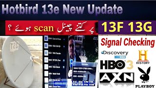 13e Hot bird Satellite New Update | 13G 13F Signal Checking 2023 | 4k Dth Info