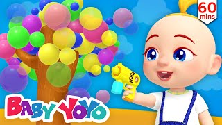 Soap Bubbles | Color Song | Learn Colors | more Nursery rhymes | Baby yoyo