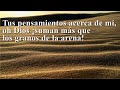 Salmo 139:17-18; Los pensamientos de Dios acerca de mí