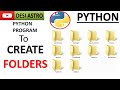 🐍 Python Tutorial: Creating Folders with os Module| PYTHON PLOTTING MATPLOTLIB|NUMPY|PYTHON OS