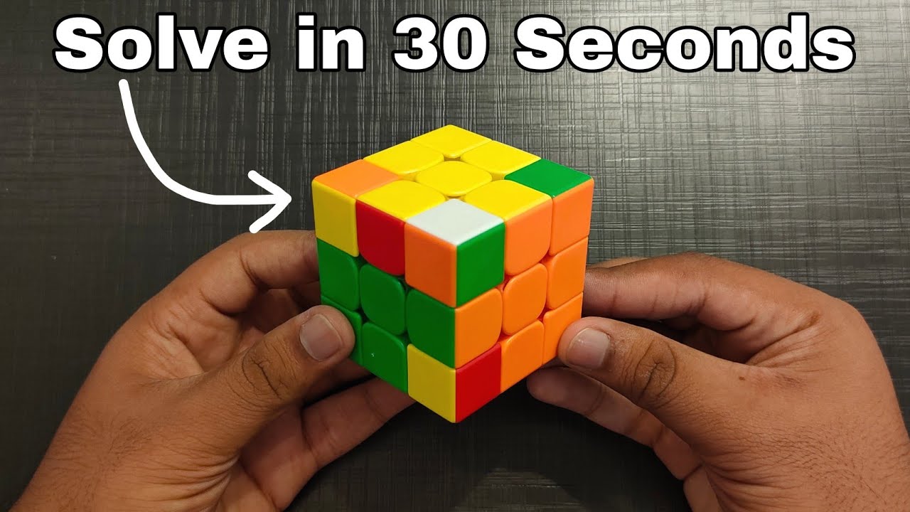 How To Solve 3x3 Rubik S Cube In 30 Seconds Hindi Urdu Youtube