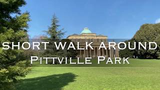 4K virtual  video walk around Pittville Park in Cheltenham Gloucestershire