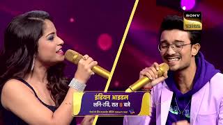 Senjuti das and rishi singh compose a Song in Indian Idol 13 Today
