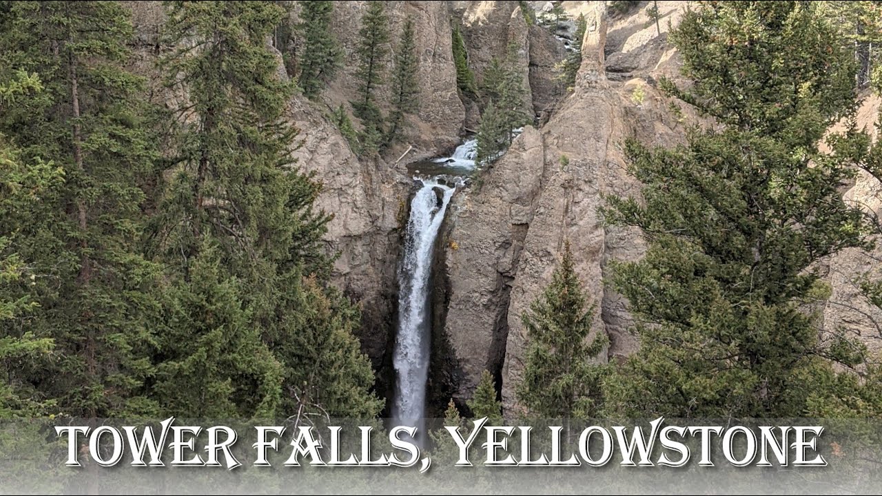Walking Tour The Tower Falls Yellowstone Youtube