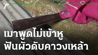 เมาพูดไม่เข้าหู เมียคว้ามีดฟันผัวดับคาวงเหล้า | 26-08-65| ข่าวเย็นไทยรัฐ