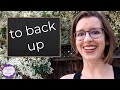 Phrasal Verb - to back up