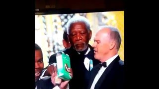 Savage: Morgan Freeman Walks On Stage At The Oscars Just To Get Some Girl Scout Cookies