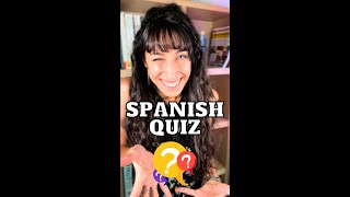 Spanish quiz beginner level ✨
