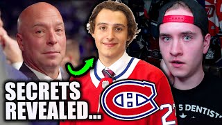 CANADIENS DRAFT SECRETS REVEALED: Behind-The-Scenes 2023 NHL Draft REACTION (Habs & Reinbacher News)