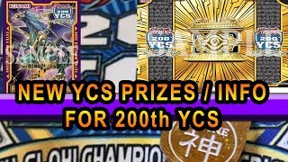 NEW YUGIOH YCS 2018 PRIZES / INFO FOR 200th YCS + Promo For TCG Soul Fusions