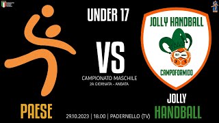 Paese vs Jolly Campoformido UNDER 17 2023/2024