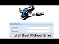 How to install beef in kali linux 2023 without error | #beef #exploitation