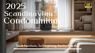 2025 Chic Scandinavian Condominium: Sleek Furniture, Soft Lighting, Earthy Palettes \u0026 Wood Accents