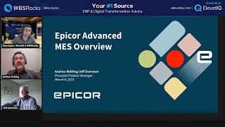 Epicor Advanced MES: Quarterly Update and Product Showcase