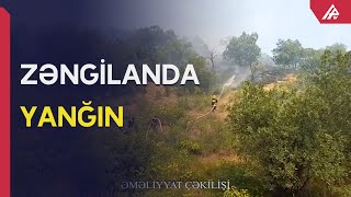 Zəngilanda baş verən yanğın belə söndürüldü - APA TV